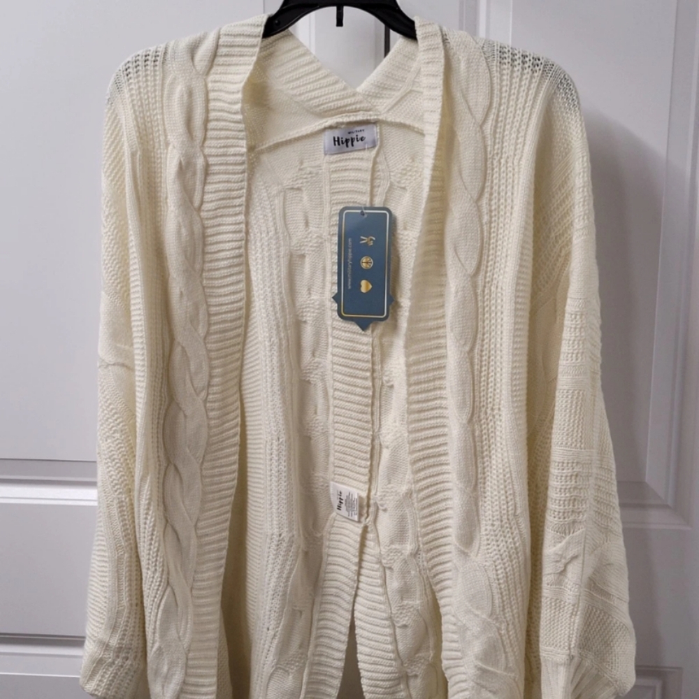 Military Hippie Cardigan Sweater Women's Size: One Size CUTEST New